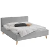 Graues Polster Stoffbett Lemerzi