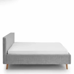 Graues Polster Stoffbett Lemerzi