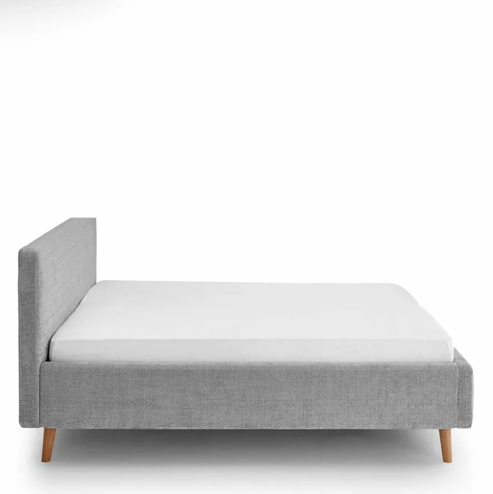 Graues Polster Stoffbett Lemerzi