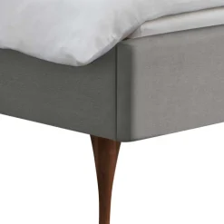 Graues Polsterbett Saconso