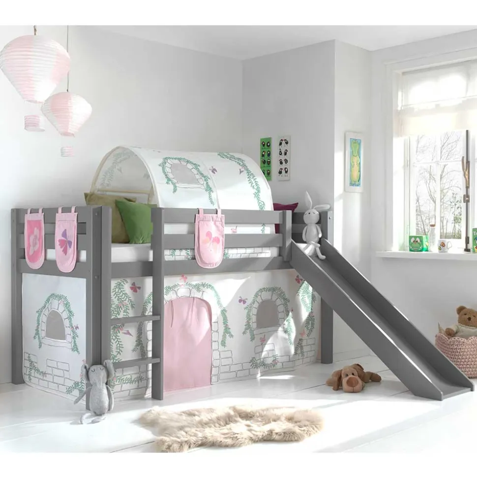 Graues Spielhochbett Mapino