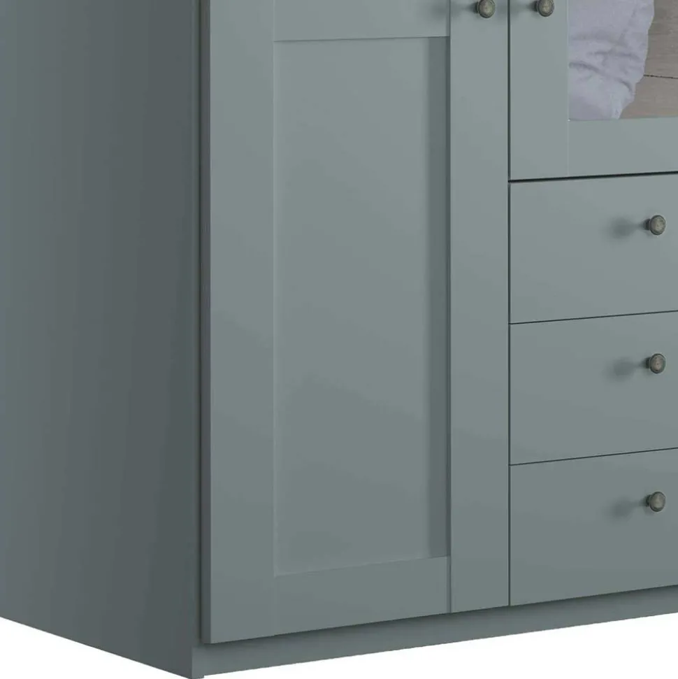 Graugrüner Kleiderschrank Forjan