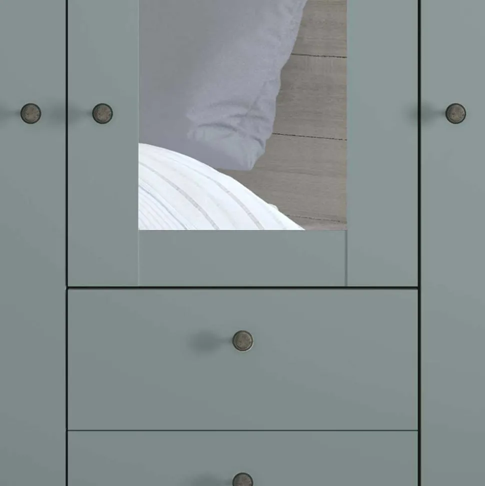 Graugrüner Kleiderschrank Forjan