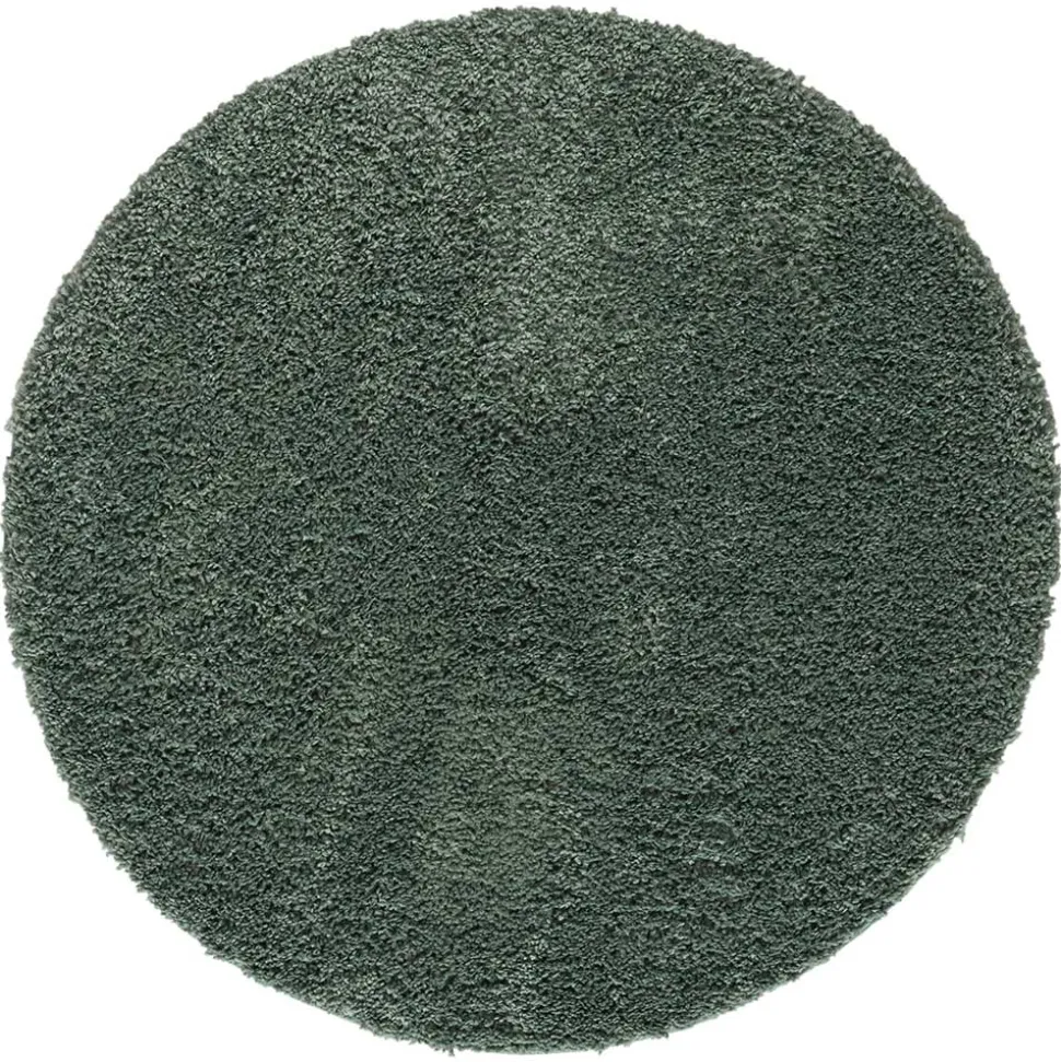 Grüner Shaggy Teppich Dream