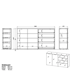 Großes Sideboard Genrom