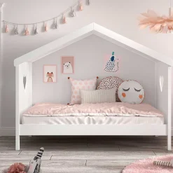 Hausbett für Kinder weiß Ciomore