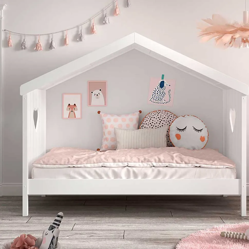 Hausbett für Kinder weiß Ciomore
