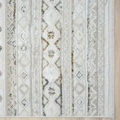 Heller Landhaus Teppich Fenya