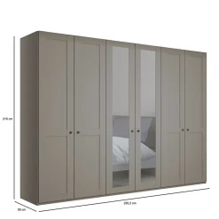 Hellgrauer Schlafzimmerschrank Saconso