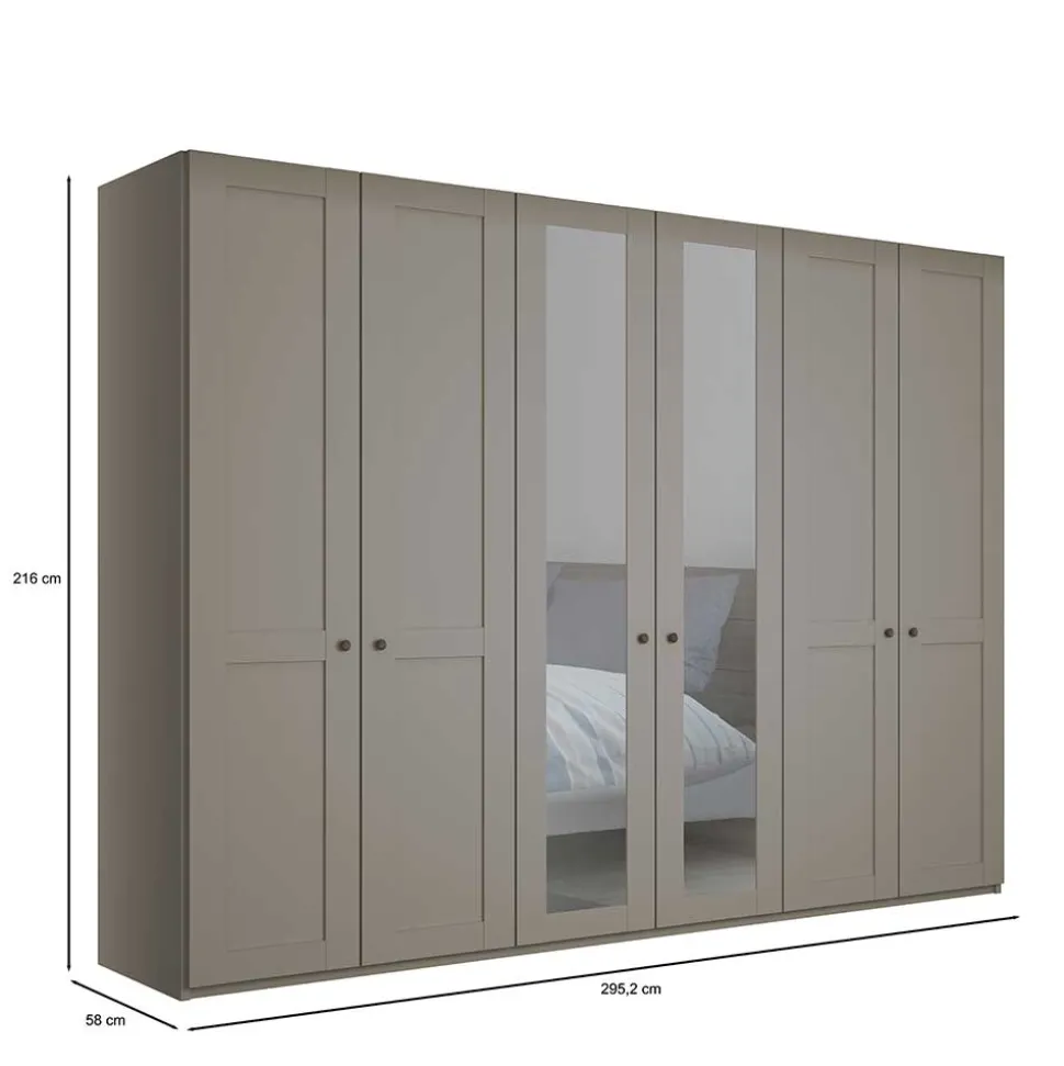 Hellgrauer Schlafzimmerschrank Saconso