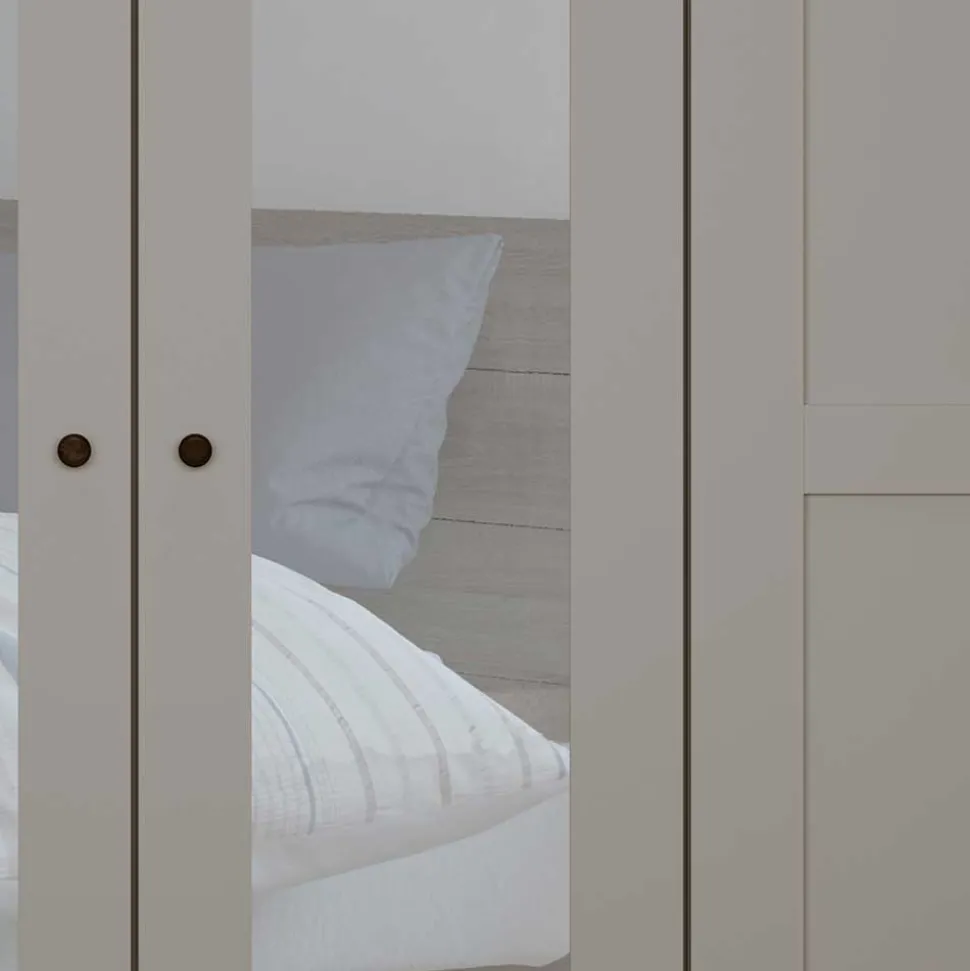 Hellgrauer Schlafzimmerschrank Saconso