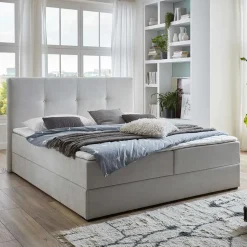 Hellgraues Boxbett Angelo