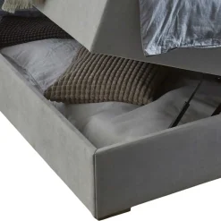 Hellgraues Boxbett Angelo