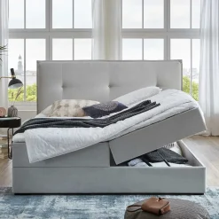 Hellgraues Boxbett Valpara