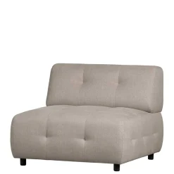 Hellgraues Flachgewebe Sofa Element Cracks