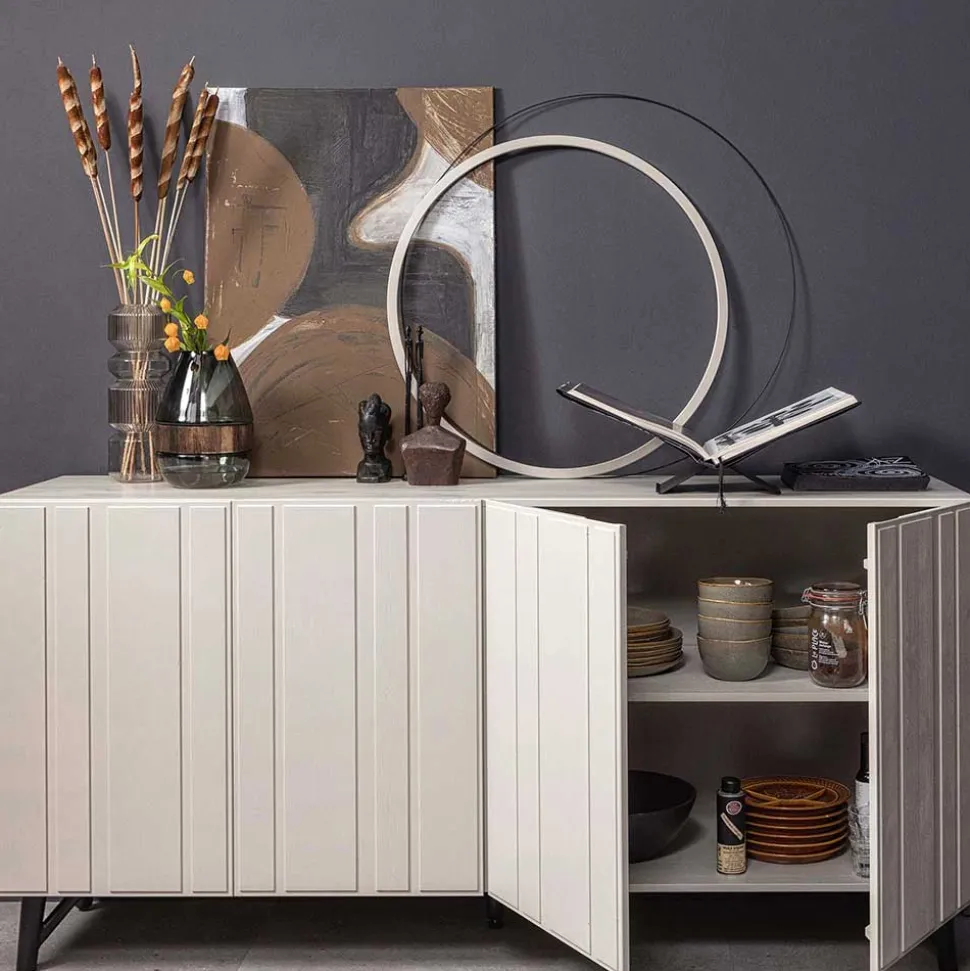 Hellgraues Sideboard Bosso