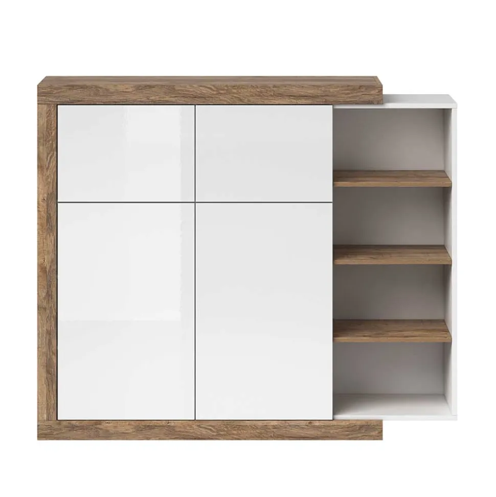 Highboard mit offenen Fächern Prismo