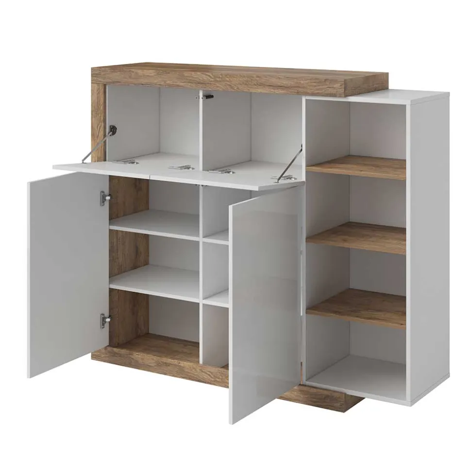 Highboard mit offenen Fächern Prismo