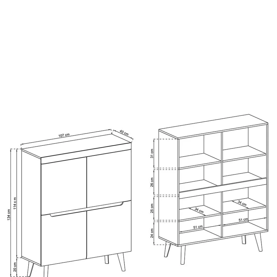 Highboard Tomya