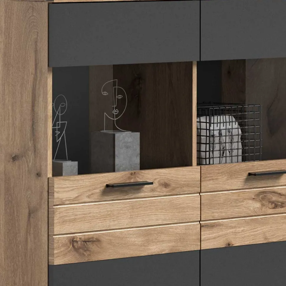Highboard Vitrine Plestna