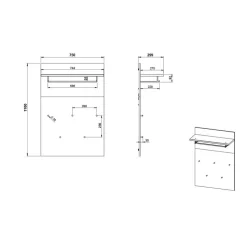 Hängegarderobe Leradrevus