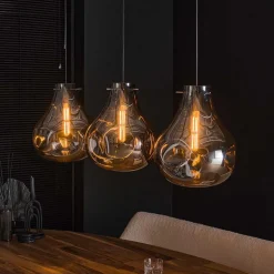 Hängeleuchte aus Glas Yarisis