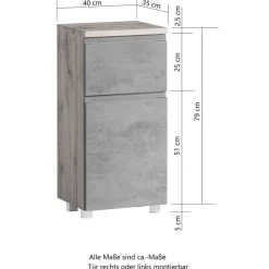 Hängender Badschrank Lactona
