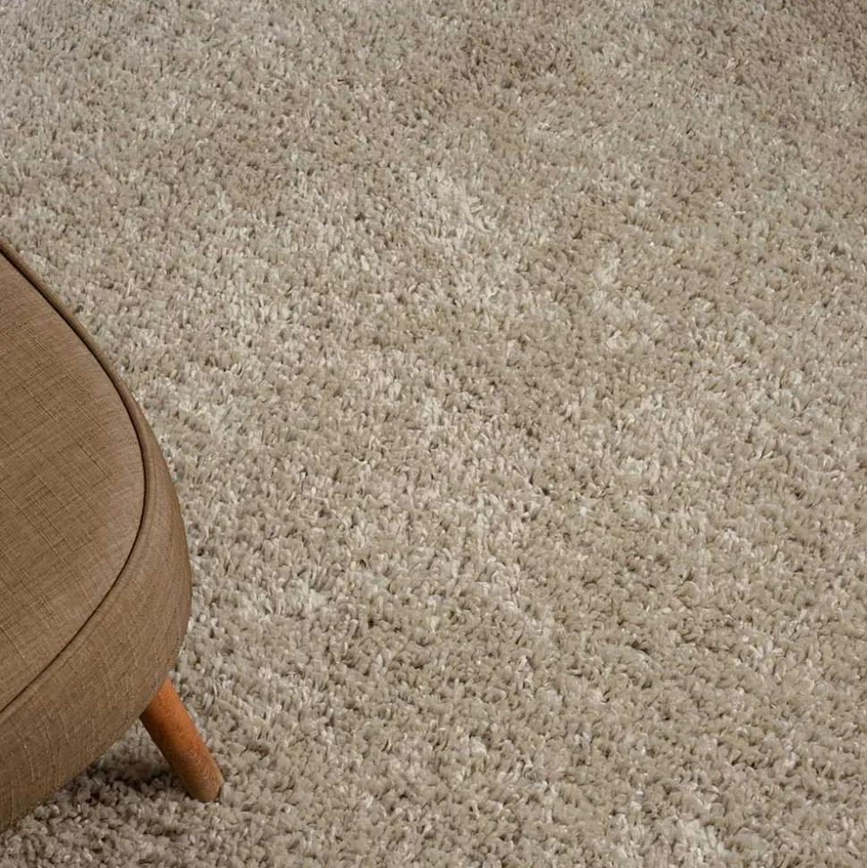Hochflor Teppich Beige Pisaldo