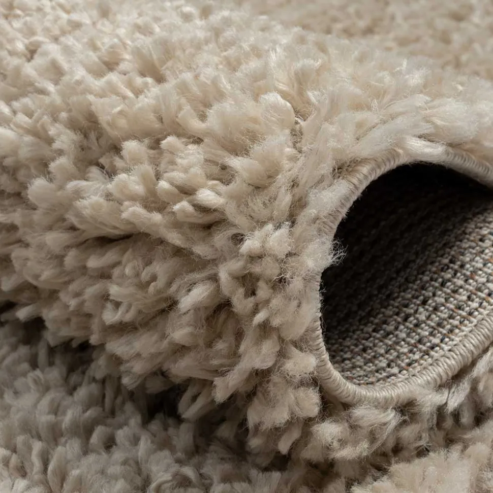 Hochflor Teppich Beige Pisaldo