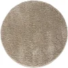 Hochflor Teppich Beige Rondma