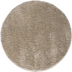 Hochflor Teppich Beige Rondma