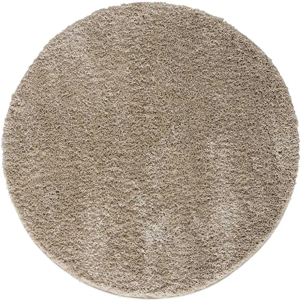 Hochflor Teppich Beige Rondma