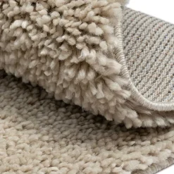 Hochflor Teppich Beige Rondma