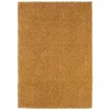 Hochflor Teppich Goldgelb Sesedra