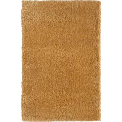 Hochflor Teppich Goldgelb Sesedra
