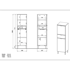 Hochschrank Mazuera