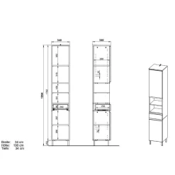 Hochschrank Pencras