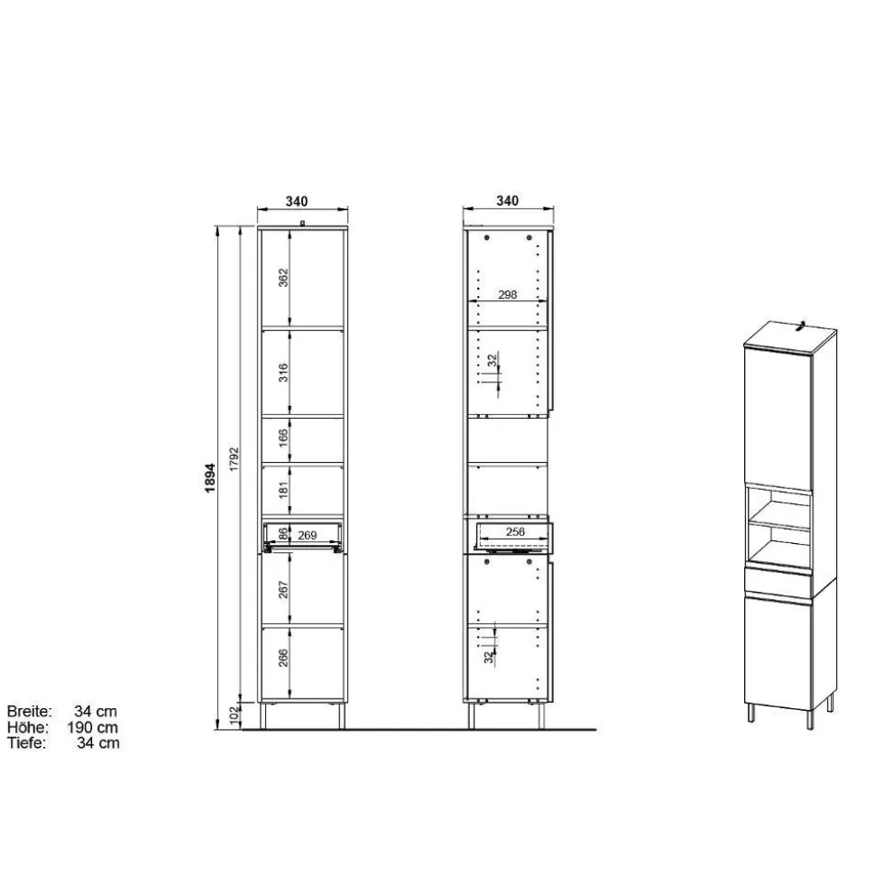 Hochschrank Pencras