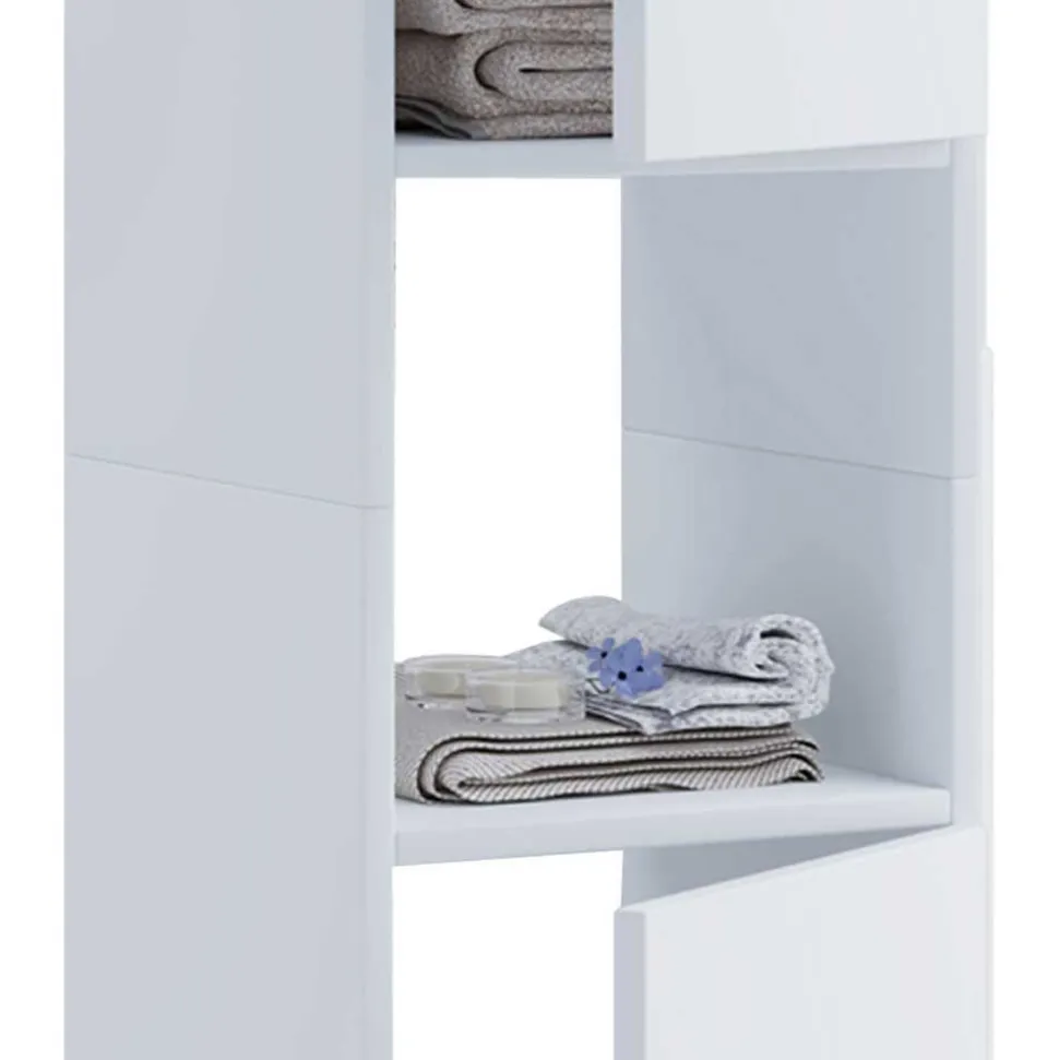 Hoher Badseitenschrank Eli