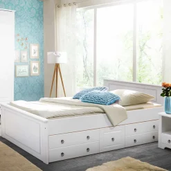 Holz Doppelbett Sadanos