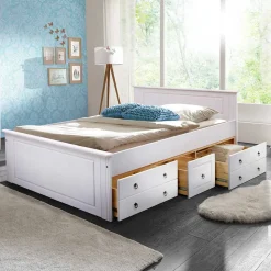 Holz Doppelbett Sadanos