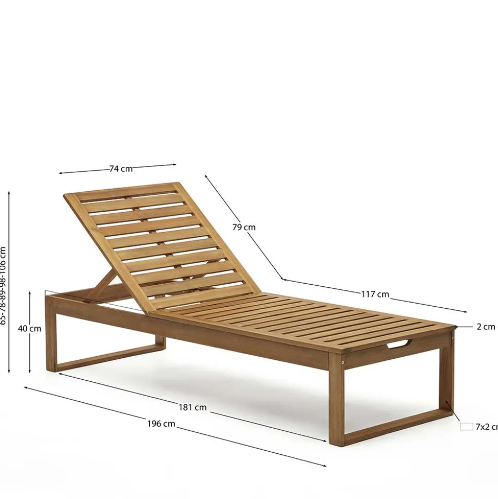 Holz Gartenliege Tephanion