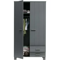 Holz Kleiderschrank Chalina