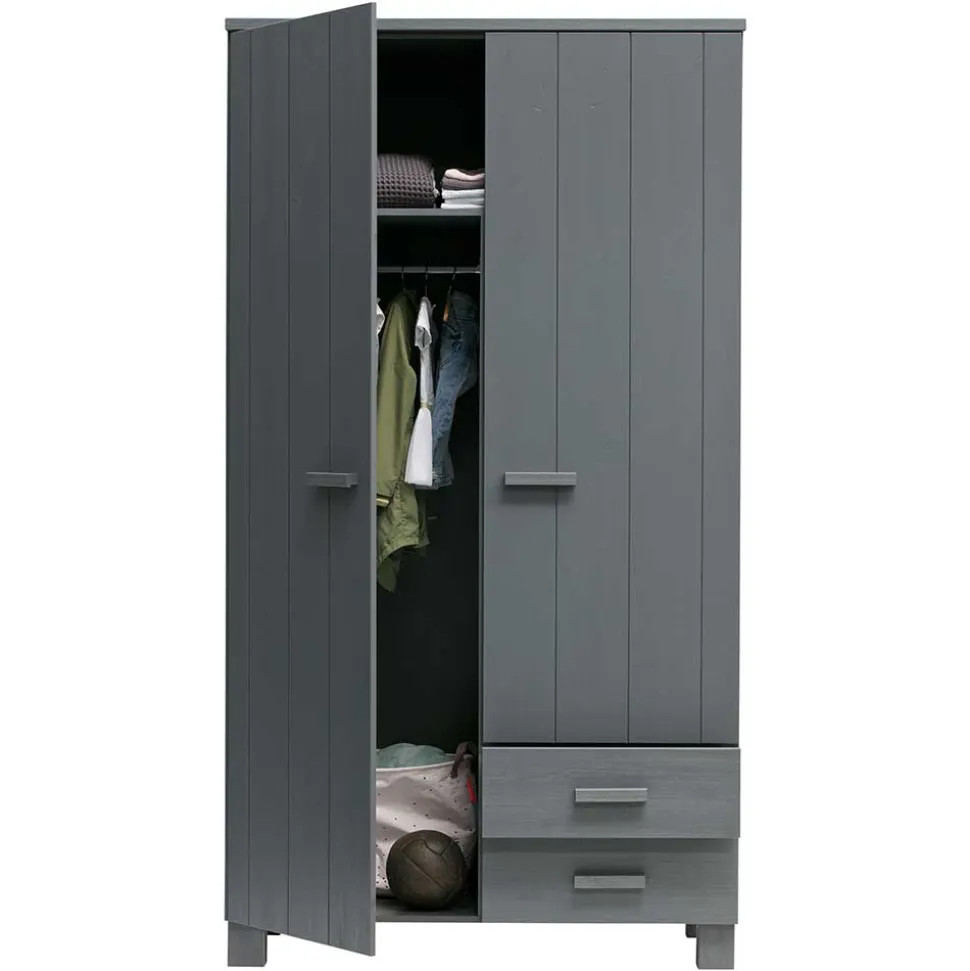 Holz Kleiderschrank Chalina