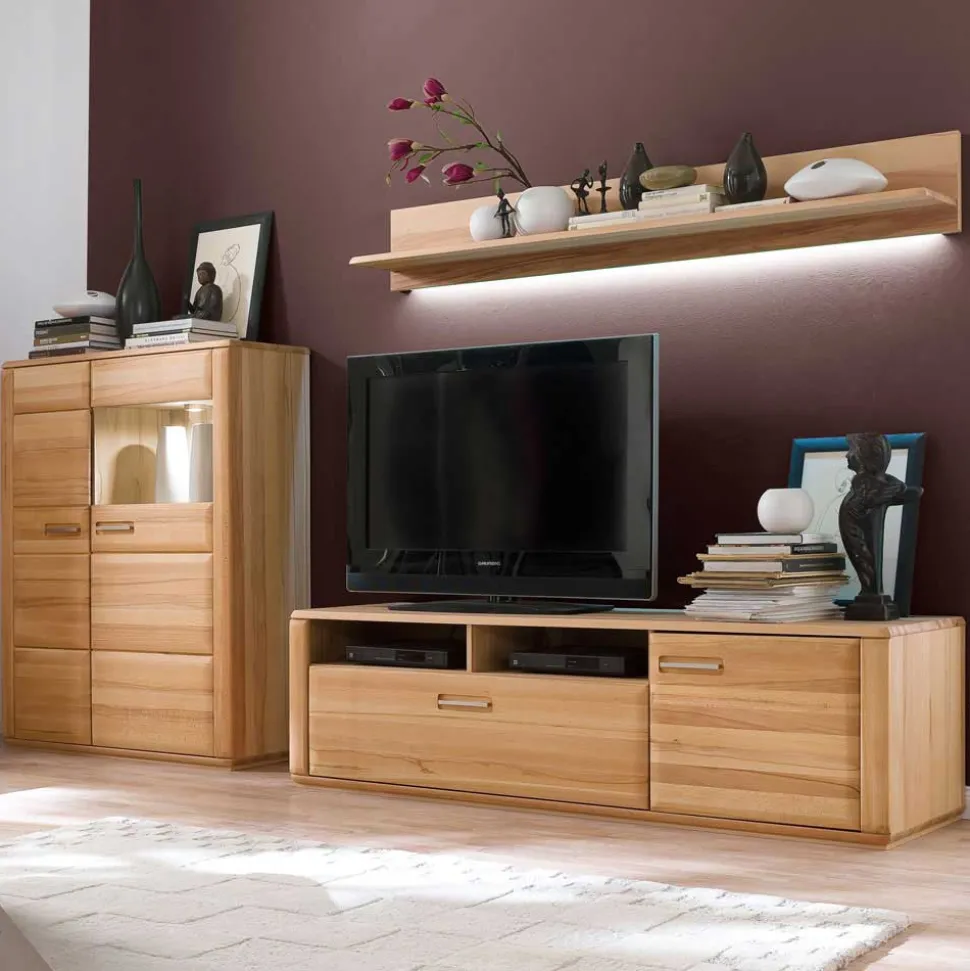Holz Wohnwand Phelix