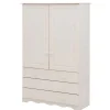 Holz Wäscheschrank Vreya