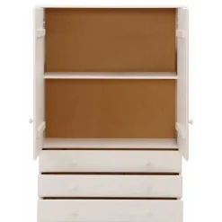 Holz Wäscheschrank Vreya