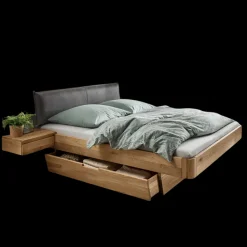Holzbett mit Konsolen Pacurian