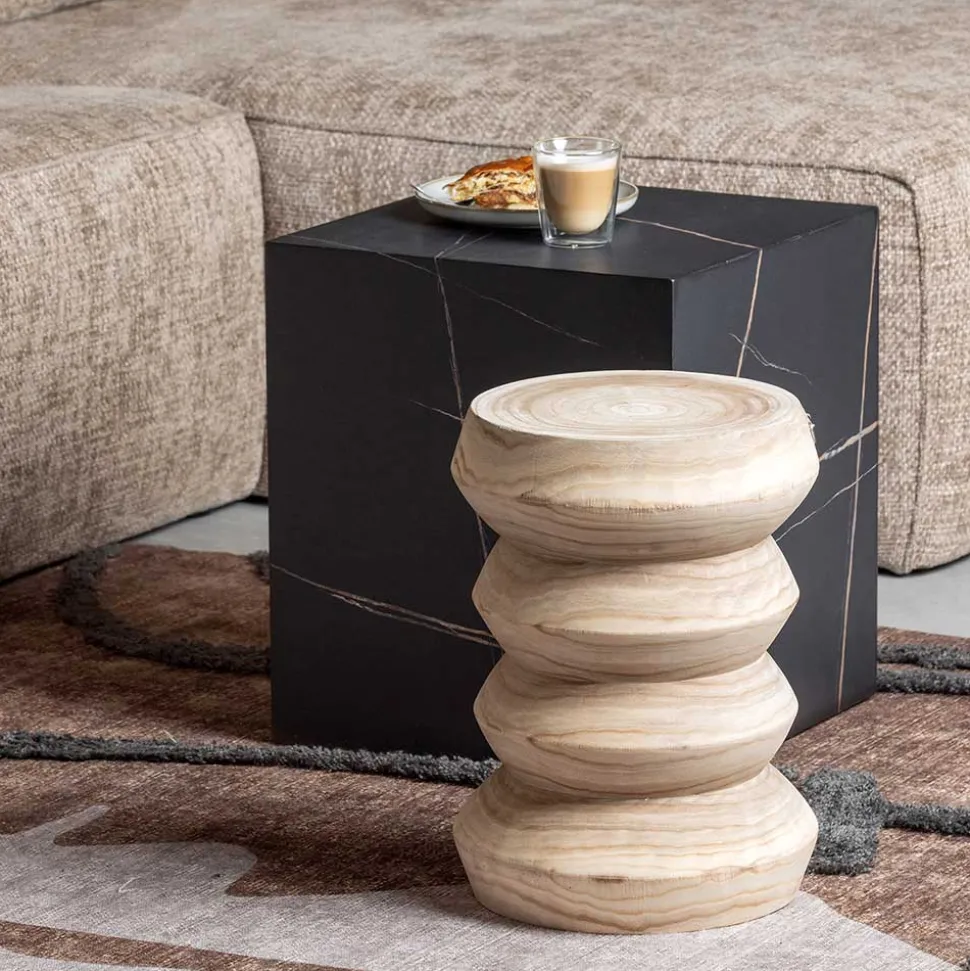 Holzhocker rustikal Shoko