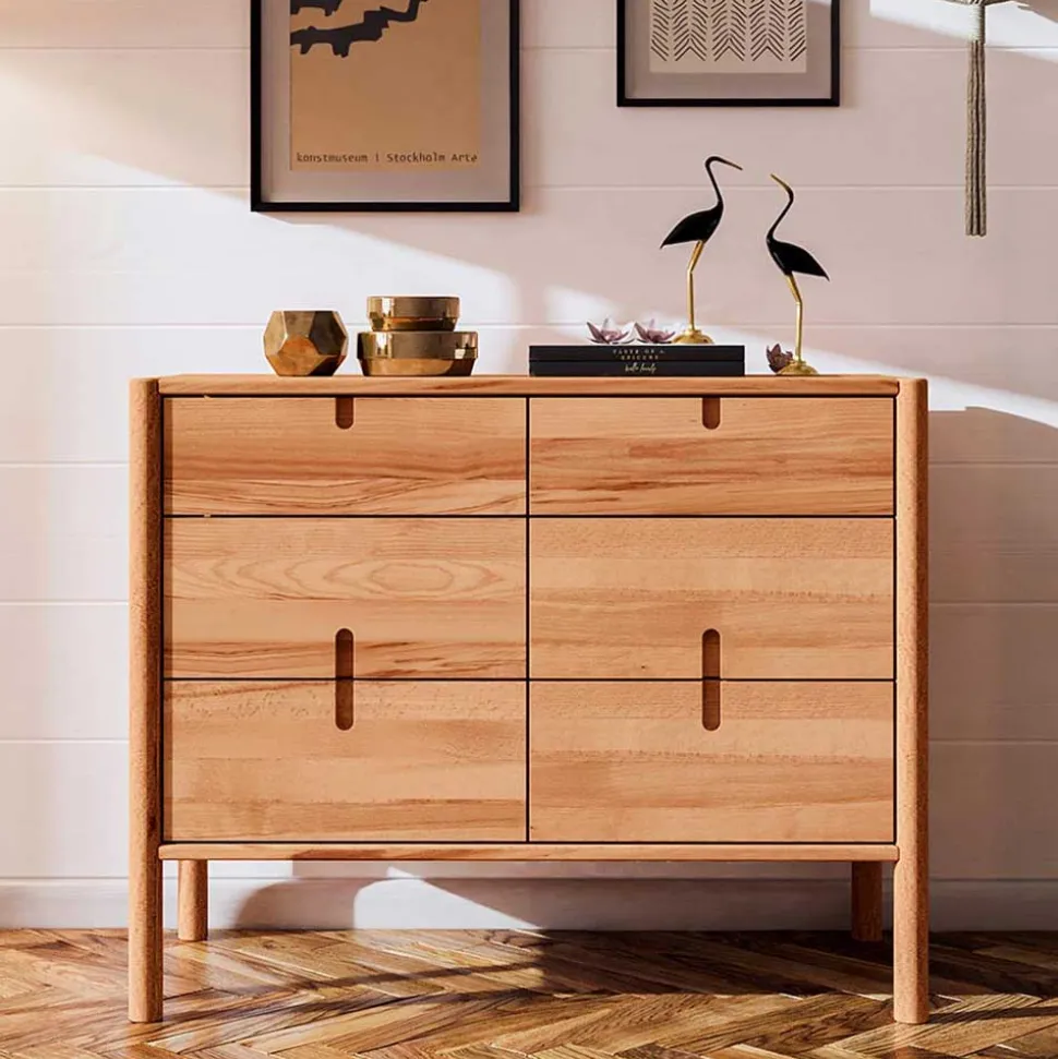Holzkommode mit Schubladen Artjes